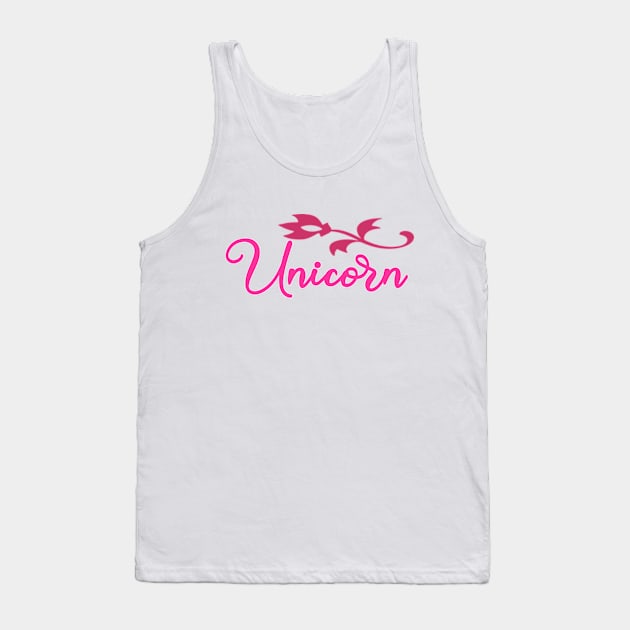 Flower Unicorny Tank Top by Shop Ovov